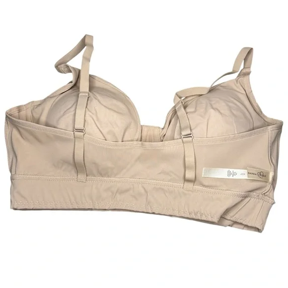 Rhonda Shear 2-pack Butterknit No Wire Underwire Bra Size XL Beige White NWOT - Picture 13 of 16